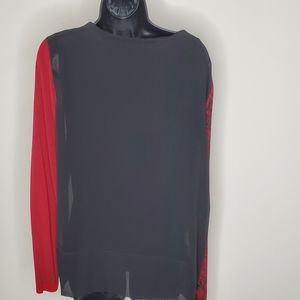 Desigual -- Red and Black Blouse/Sweater
